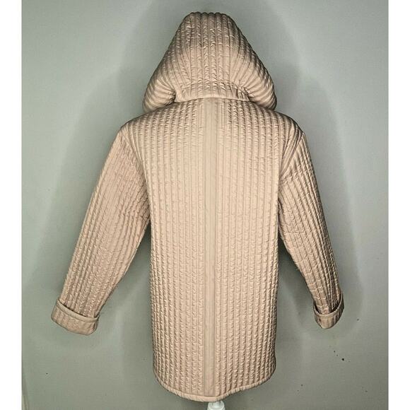 Theory Size Small Puffer Jacket Light Dusty Rose Quilted - Picture 3 of 9